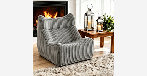 One-Piece Foam Sofa | Ergonomic Lounge Sofa with Plush Fabric & podparcie lędźwiowe - Model MJ-FF003 | Mingjin Puf China