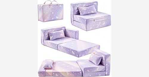 3 in 1 Kids Folding Sofa Bed – Compressed Toddler Couch with Pillow & Storage Bag - Model MJ-FF004 | Mingjin Puf China