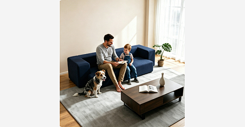 Convertible Sofa Bed | Multi-Functional Sleeper Sofa with Wide Armrests & Hidden Zipper - Model MJ-FF005 | Mingjin Puf China
