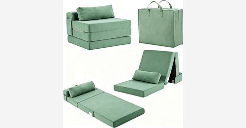 Folding Sofa Bed – Tri-Fold Compressed Mattress with Pillow & Storage Bag - Model MJ-FF006 | Mingjin Puf China