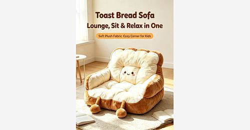 Toast Bread Shaped Dzieci Kanapa – Shredded Foam Filled Reclining Lounger - Model MJ-FF015 | Mingjin Puf China