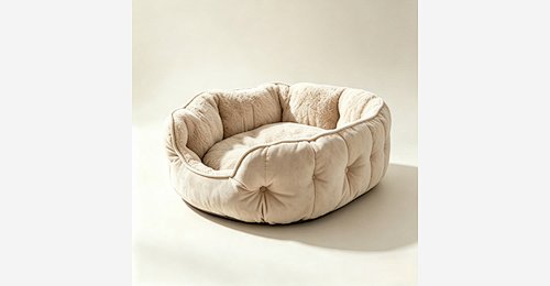 Oval Pluszowy Pet Bed | OEM Na zamówienie Soft Faux Fur Cat Bed Dostawcy - Model MJ-PET016 | Mingjin Puf China