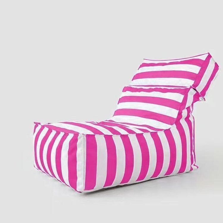 Pink Folded Beach Puf Bag Krzesło - Plaża Folded Puf Bag Producent & amp; fabryka w Chinach