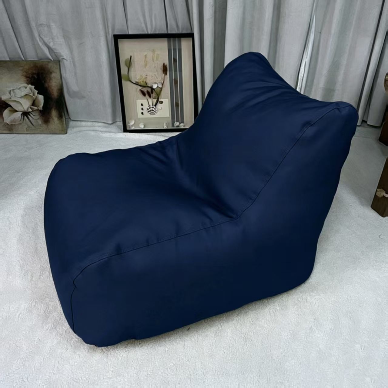 Niebieskie dzieci Puf Bag Krzesło - Faktura Puf Puf dla dzieci Producent & amp; Chiny