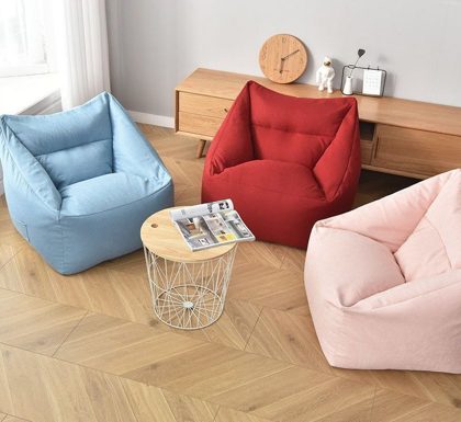 Czerwony fotel Lounge Puf
