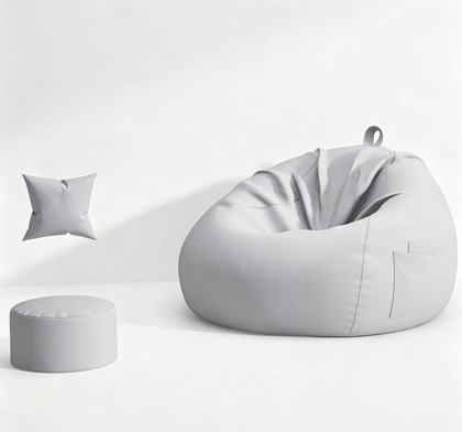 Krem kropla Puf Puf Pokrywa fotela - Faktura Puf Bag Factory Producent & amp; Chiny