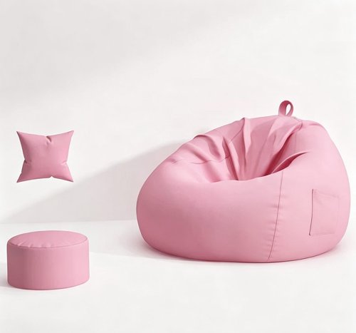 Rose Drop Puf With Foottable