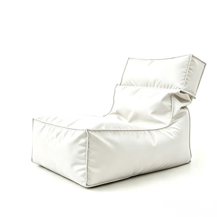 White Folded Beach Puf Bag Krzesło - Plaża Folded Puf Bag Producent & amp; fabryka w Chinach